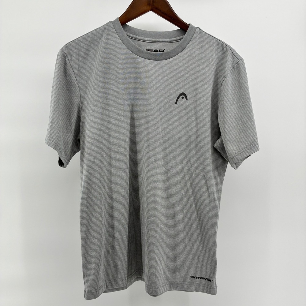 Head Hypertek Mens Small Gray Short Sleeve Performance Athletic T-Shirt